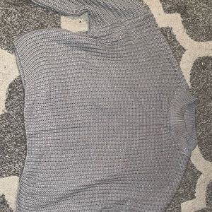 Cropped turtle neck sweater